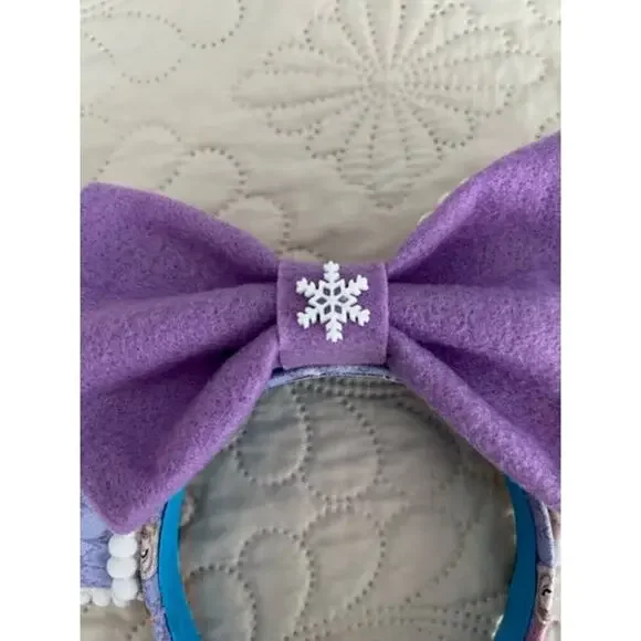 Disney Frozen Anna Elsa Handmade Minnie Ears - Picture 4 of 5